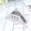 Triangular stainless steel vertical paper towel holder